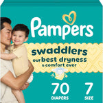 Pampers Swaddlers Diapers, Size 5 (20-37 lbs), 132 Count, Absorbent, Keeps Baby Dry and Comfortable, Skin Safe Disposable Baby Diaper (Packaging May Vary)