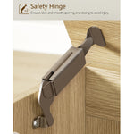 usikey 39.4” Storage Chest, Toy Box with 2 Safety Hinges, Toy Chest for Bedroom, Storage Bench with Storage, Shoe Bench, Supports 220 lb, for Living Room, Entryway, Natural