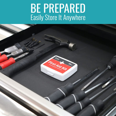 DMI First-Aid Kit, Mini 20-Piece Kit, Small and Compact All-Purpose Use for Minor Cuts and Scrapes, Durable Water-Resistant Case, Convenient and Portable, FSA & HSA Eligible