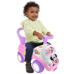 Kiddieland Disney Lights 'N' Sounds Ride-On: Minnie Mouse Kids Interactive Push Toy Car, Foot to Floor, Toddlers, Ages 12-36 Months, Large