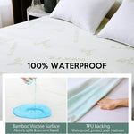 Premium 100% Waterproof King Mattress Protector, Breathable Mattress Cover King Size Bed, 3D Air Fabric Cooling Bed Pad Cover, Deep Pocket 8"-21"