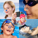 KYLELOVE Swimming Nose Clip,Silicone Waterproof Pool Nose Plugs for Swimming and Diving Multi Color Swim Nose Clip for Kids(Age 7+) Adults with Storage Box 10 Packs
