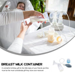 CVUTOVO Manual Breast Milk Suction Pump Kit for Mothers Portable Handheld Silicone PP Material Breastfeeding Accessory Easy One-Hand Operation Multifunctional Milk Storage Safe Practical