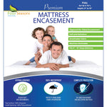 Full Size Mattress Protector Bedbug Waterproof Zippered Cover Hypoallergenic Premium Quality Encasement White