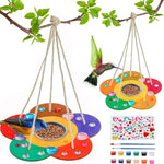 Kids Arts and Crafts Bird Feeders for Outside, 2-Pack DIY Wooden Paint Kits Outdoor Toys for Boys & Girls Age 3-5 4-8 8-12