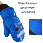CLeemuziN Kids Stripe Thicken Snow Mittens Glove for Toddler Winter Warm Ski Gloves for 2-5T Baby Boys Girls