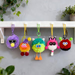 Pom Poms Maker Crafts Kit ,DIY Keychain Making Craft,Create Your Own Keychain for Adult