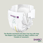 Bambo Nature Hypoallergenic Baby Diapers, Eco-Labeled Diapers, Enhanced Leakage Protection, Totally Chlorine-Free, Skin Friendly, and Super Absorbent - Size 5 (44 Count)