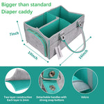 Baby Diaper Caddy Organizer for Boy or Girl Large Nursery Storage Bin Basket Portable Holder Tote Bag for Changing Table and Car Baby Shower Gifts Newborn Essentials Stuff Registry Must Haves Item