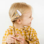 Choicbaby 40 Pcs Toddler Hair Clips Floral Print Girl Hair Clips for Girls Non Slip Wrapped Snap Hairpins for Kids Barrettes Hair Accessories for Baby Girls 2.2 Inch