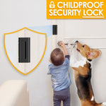 Home Security Door Lock Door Reinforcement Lock Door Locks for Kids Safety Flip Door Lock Latch Childproof Night Lock Door Security Front Door Child Safety Lock (2, Black)