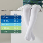 EPEIUS Baby Tights Seamless Non Slip/Skid Leggings Newborn Girl Cotton Stockings Baby Boy Footed Pants Solid Plain Tights Pantyhose for 0-3 Months,4 Pack,Navy/White/Pink/Magenta XXS