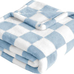 Yurhap Checkered Baby Blanket for Girls Pink Fleece Baby Blankets for Girls Boys, Warmer Comfort Lightweight Bed Blanket for Toddlers Infants or Newborn, 30''x40'', Pink
