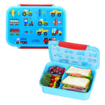 Wildkin Reusable Food Container for Kids – Airtight, Leak Resistant, Dishwasher Safe - Trains, Planes & Trucks