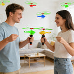 XIPEGPA 20PCS Colorful Helicopter Airplane Flying Helicopter with Airplane Launcher for Party Favors Birthdays Christmas Easter Classroom Rewards and Birthday Party Gifts
