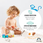 Amazon Brand - Mama Bear Gentle Touch Baby Diapers, Size 5, 27+ lb, Leak Protection, 12 Hours Protection, Wetness Indicator, Hypoallergenic, 132 Count (4 packs of 33)