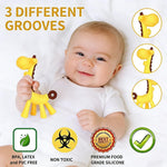 HAILI XMGQ Baby Teething Toys 3-6 Months, Baby Chew Teether Freezer BPA Free, Babies Teething Relief for Infants, Banana Toothbrush, Fruit Shape Giraffe Newborn Teether Gift for Baby Boy and Girl