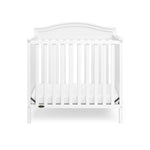 Graco Stella 4-in-1 Convertible Mini Crib with Bonus Mattress – Includes Bonus 2.75 Inch Thick Mattress with Water-Resistant Cover, Converts to Twin Bed, Ideal Crib for Small Spaces (White)