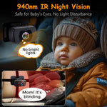 2-Kids Baby Car Camera for Seat: 6.9 Inch Ultrawide Display with Two Cameras Rear Facing - USB Powered Backseat Camera HD 1080P Easy to Install