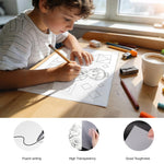 WRJIANGFA Tracing Paper Pad, 50 Sheets, A4 Size 8.27x11.69 Inches, High Transparency, Anti-Wrinkle, 53gsm, for Artists, Architects, Students