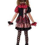 Spooktacular Creations Girls Scary Clown Costume, Kids Halloween Costume, Twisted Clown Dress for Girls