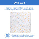 Delta Children 100% Cotton Flannel Baby Receiving Blankets for Girls and Boys – 30x30 Inches (Pack of 2), Space Exploration