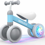 BEKILOLE Baby Balance Bike for 1 Year Old Girl Gifts, 10-24 Month Toddler Balance Bike, 4 Silent Wheels Pre-School First Ride On Toys, 1st Birthday Gifts