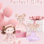 Soft Baby Doll Toys (16''), My First Baby Rag Doll for 1 Year-Old Girl Birthday Gift, Christmas Plush Toys Gift for Toddler Kids Infants -Princess Breeze
