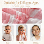 HardNok Ultra Soft Muslin Baby Blanket, Made of Viscose from Bamboo and Muslin from Cotton, A Versatile Swaddle and Bed Blanket for Babies, Toddlers, Boys, and Girls (1 Pack).