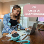 Zomee Z2 Hands-Free Double Electric Breast Pump – Portable Wearable Pump with 3 Modes, 19 Suction Levels & Silicone 8oz Collection Cups, Quiet Rechargeable Breastfeeding Pump