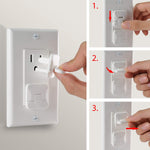 Bates- Outlet Covers Child Proof, 10 Pack, White, 3 Prong Outlet Covers