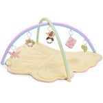 2PM SPORTS Pink Butterfly Theme Baby Play Mat, Tummy Time Play Mat for Infant Newborn, Baby Play Gyms & Playmats for Girl 0-6 6-12 Months, Activity Gym 5 Detachable Toys，Gimnasio para Bebes 0-12 Meses