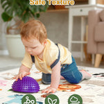 TINYHARBO Premium Foam Baby Play Mat 50" x 50" – Removable & Machine Washable Cover, Extra Thick Padding Playpen Mat, Non-Slip Crawling Mat, Easy to Clean for Infants, Toddlers & Babies