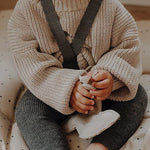 Toddler Baby Boys Girls Knitted Sweater Warm Soild Pullover Top Autumn Winter Outfits (Light Khaki, 12 Months)