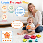 Baby Spinning Stacking Toys for Toddlers 1-3, Sensory Montessori Toy for 1 Year Old Girl Boy, Rainbow Ring Stacker Tower, Educational Learning Toy, Perfect Christmas Birthday Gifts