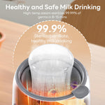 Bottle Warmer,8-in-1 Fast Baby Bottle Warmer for Breastmilk and Formula,Milk Warmer with Accurate Temperature Control and Automatic Shut-Off,Multifunctional Bottle Warmers for All Bottles (Grey)