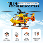 CSDCSD Rescue Transport Helicopters Kids Toys,Helicopters Toy with Crane and Transport Racks,Gifts for Age 3 4 5 6+ Years Old Boys Girls