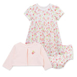Little Me Clothes for Baby Girls' Strawberry Dress Set with Panty, Pink, 12 Months