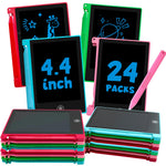 24 Pack 4.4 Inch Mini LCD Writing Tablet for Kids, Erasable and Reusable Toddler Doodle Board, Ideal School or Party Favors Gift for Age 3 Years Old and Above