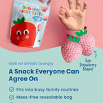 Amara Organic Fruit Bites Sweet Strawberry - No Added Sugar, Dairy-Free, Nut-Free Healthy Fruit Snacks, Made with Organic Whole Foods, Allergy-Friendly Healthy Fruit Snacks for Kids - 21g 6PK