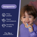 Dr. Bob Unflavored Toothpaste - Natural Xylitol - Baby Toddler Kids - Toothpaste with Fluoride for Sensitive Teeth - No Artificial Flavors - SLS Free Dye Free - 4oz 4 Ounce Pack of 1