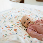 Little Unicorn Premium Cotton Swaddle Baby Blanket | Breathable Fabric | for swaddling, Play, Nursing & More (Christmas Time)