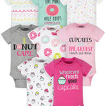 Onesies Brand baby-girls 8-pack Short Sleeve Mix & Match Bodysuits