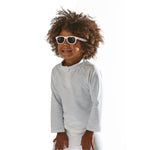 Green Sprouts Boys' Long Sleeve Rashguard | All-Day UPF 50+ Sun Protection—Wet Or Dry, White, 24 Month