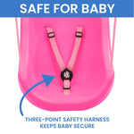 Disney Minnie Mouse 2-in-1 Outdoor Swing by Delta Children – for Babies and Toddlers – Full Bucket Seat
