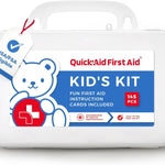 Kids First Aid Kit for Home/Business, Mini Travel First Aid Kit | HSA/FSA Eligible Emergency Kit | Small First Aid Kit for Car | Camping First Aid Kit Hiking | Survival Medical Kit – 145 Pcs