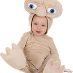 Infant E.T. Halloween Costume | Baby E.T. Costume Outfit with Hooded Jumpsuit with Attached Mitt and Booties