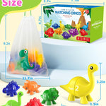 Number Dinosaur Toys for Kids 3-5, Montessori Educational Toys for 3 4 5 Year Old Boy Girl Gifts, Preschool Learning Activities Toddler Dino Toy, Double Sided Dinosaurs Numbers Matching Game