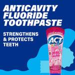 ACT Kids Anticavity Fluoride Toothpaste, Bubble Gum Blowout, 4.6 oz.