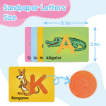 Broytain Sandpaper Letters Cards for Toddlers 3+,Word Games,Speech Therapy Toys for 3 4 5,Sensory Products, Educational Flash Cards,Learn Animals and Others